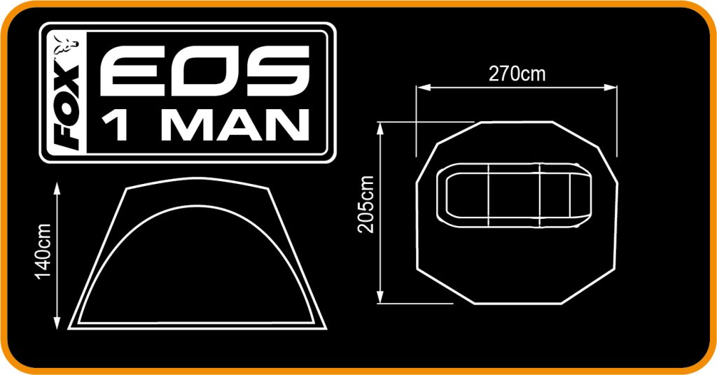 Fox EOS 1 Man Bivvy Dimensions