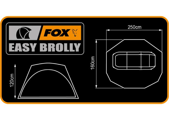 Fox Easy Brolly Dimensions